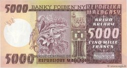 5000 Francs - 1000 Ariary MADAGASCAR  1974 P.066a FDC