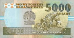 25000 Francs - 5000 Ariary MADAGASCAR  1993 P.074Aa SPL