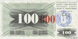 100000 Dinara BOSNIA E ERZEGOVINA  1993 P.056h FDC