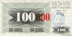 100000 Dinara BOSNIA HERZEGOVINA  1993 P.056j UNC