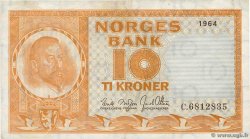 10 Kronor NORVÈGE  1964 P.31c TTB
