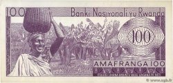 100 Francs RUANDA  1964 P.08a q.FDC