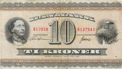 10 Kroner DANEMARK  1970 P.044ae
