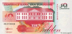 10 Gulden SURINAME  1998 P.137b FDC
