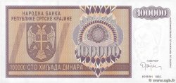 100000 Dinara CROATIE  1993 P.R09a NEUF