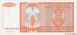 1000000000 Dinara CROACIA  1993 P.R17a FDC