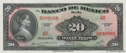 20 Pesos MEXICO  1970 P.054o UNC