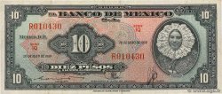 10 Pesos MEXICO  1959 P.058g BB