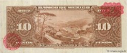10 Pesos MEXICO  1959 P.058g VF