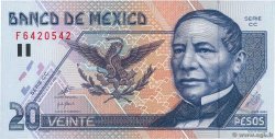 20 Pesos MEXICO  1999 P.106d UNC