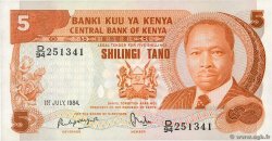5 Shillings KENYA  1984 P.19c NEUF