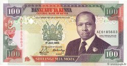 100 Shillings KENYA  1990 P.27b
