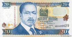 20 Shillings KENYA  1997 P.35b q.FDC