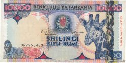 10000 Shillings TANZANIA  1997 P.33 MBC+