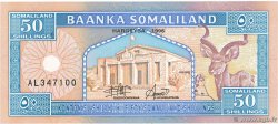 50 Shillings SOMALILAND  1996 P.07a