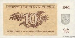10 Talonas LITHUANIA  1992 P.40
