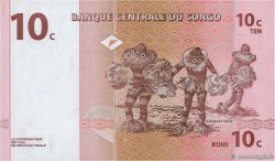 10 Centimes REPúBLICA DEMOCRáTICA DEL CONGO  1997 P.082a FDC