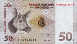 50 Centimes CONGO, DEMOCRATIQUE REPUBLIC  1997 P.084a
