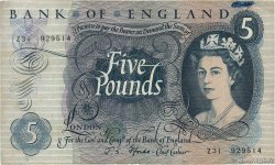 5 Pounds ENGLAND  1967 P.375b S