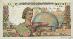 10000 Francs GÉNIE FRANÇAIS FRANKREICH  1950 F.50.46 fSS