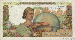 10000 Francs GÉNIE FRANÇAIS FRANKREICH  1952 F.50.57 fSS