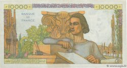 10000 Francs GÉNIE FRANÇAIS FRANCIA  1955 F.50.77 BC+