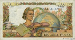 10000 Francs GÉNIE FRANÇAIS FRANKREICH  1956 F.50.78