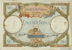 50 Francs LUC OLIVIER MERSON FRANKREICH  1929 F.15.03