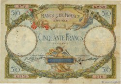 50 Francs LUC OLIVIER MERSON  FRANCIA  1928 F.15.02