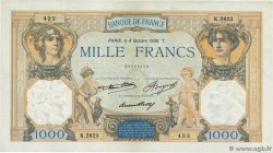1000 Francs CÉRÈS ET MERCURE FRANCE  1936 F.37.09