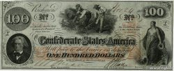 100 Dollars KONFÖDERIERTE STAATEN VON AMERIKA Richmond 1862 P.45 fST