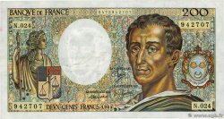 200 Francs MONTESQUIEU FRANCIA  1984 F.70.04 BC+