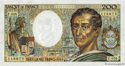 200 Francs MONTESQUIEU FRANCE  1984 F.70.04 TB+