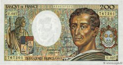 200 Francs MONTESQUIEU FRANCE  1985 F.70.05 TB+