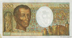 200 Francs MONTESQUIEU FRANCE  1986 F.70.06 F+