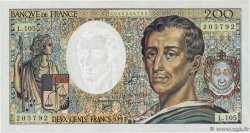 200 Francs MONTESQUIEU FRANCE  1992 F.70.12a SPL+