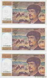 20 Francs DEBUSSY Consécutifs FRANCIA  1987 F.66.08 q.FDC