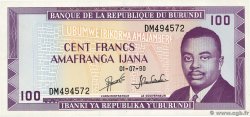 100 Francs BURUNDI  1990 P.29c SUP+