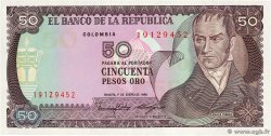 50 Pesos Oro KOLUMBIEN  1986 P.425b