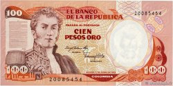 100 Pesos Oro COLOMBIA  1983 P.426a