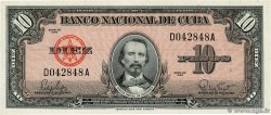 10 Pesos CUBA  1960 P.079b