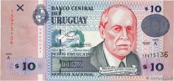 10 Pesos Uruguayos URUGUAY  1998 P.081a UNC-