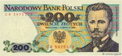 200 Zlotych POLOGNE  1986 P.144c NEUF