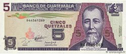 5 Quetzales GUATEMALA  1993 P.088a UNC