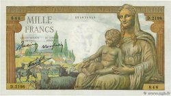 1000 Francs DÉESSE DÉMÉTER  FRANKREICH  1942 F.40.13