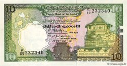 10 Rupees SRI LANKA  1989 P.096d SS