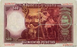 500 Pesetas ESPAGNE  1931 P.084 B