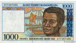 1000 Francs - 200 Ariary MADAGASCAR  1994 P.076b TTB