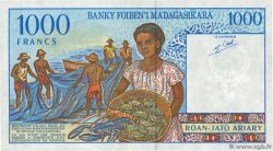 1000 Francs - 200 Ariary MADAGASCAR  1994 P.076b TTB