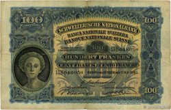 100 Francs SUISSE  1943 P.35o q.MB